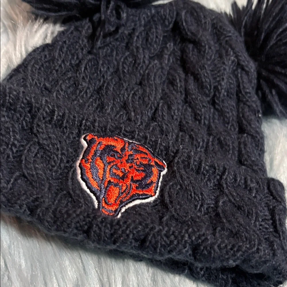 New Era NFL Chicago Bears Navy Knit Pom Pom Infant Beanie